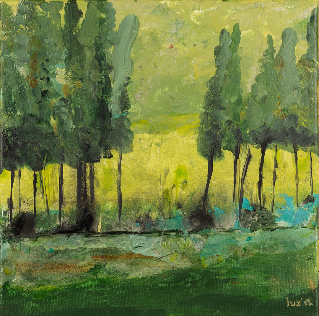 this image shows the painting rain wood by Luz / Marloes Bloedjes