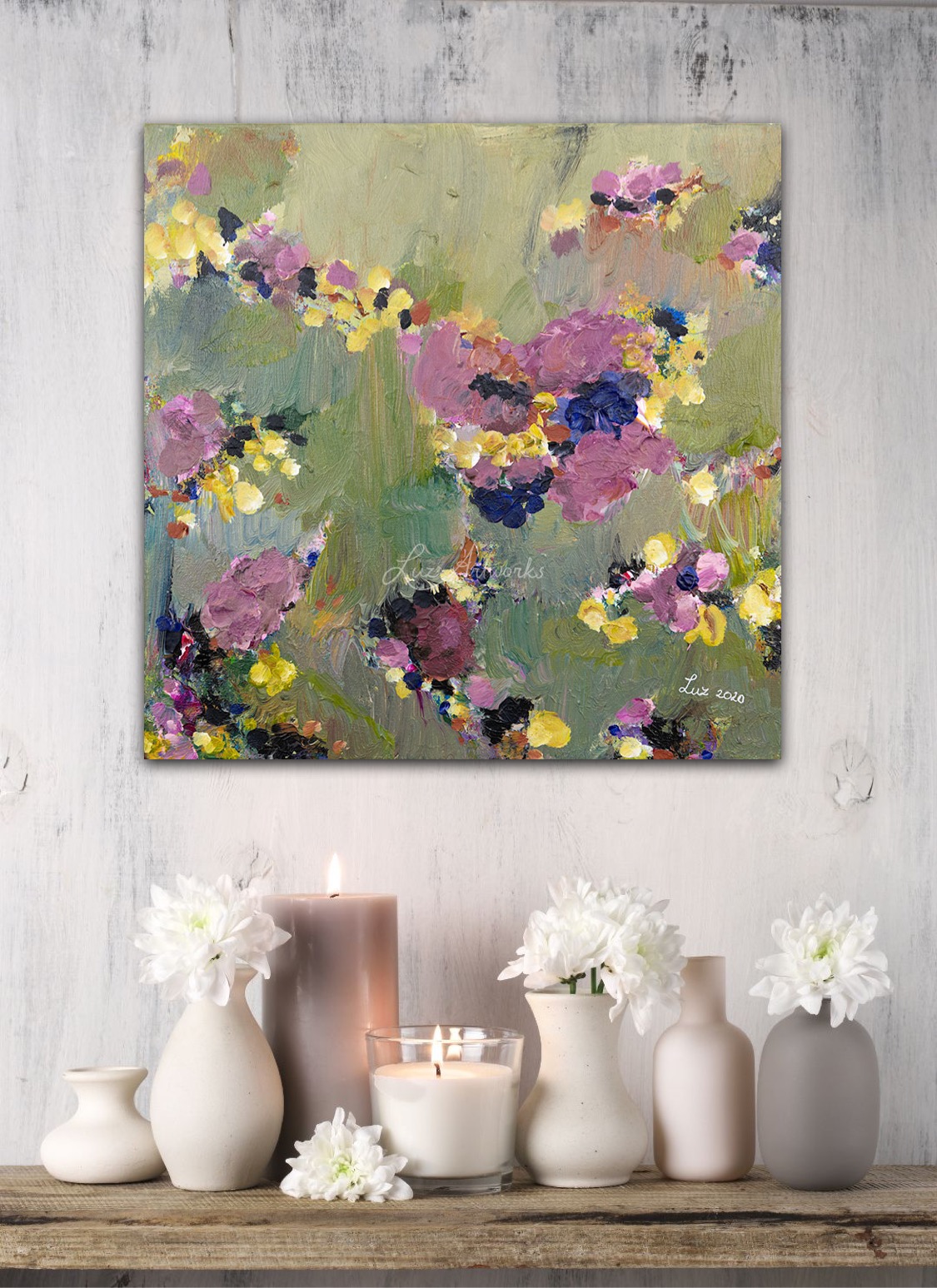 Painting Magical Garden - Marloes Bloedjes - Luz Artworks - On the Wall