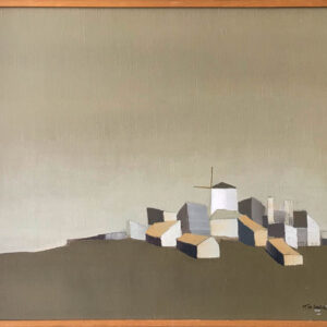 Abstract landscape Village in Spain 1 Bob Immink 60x50
