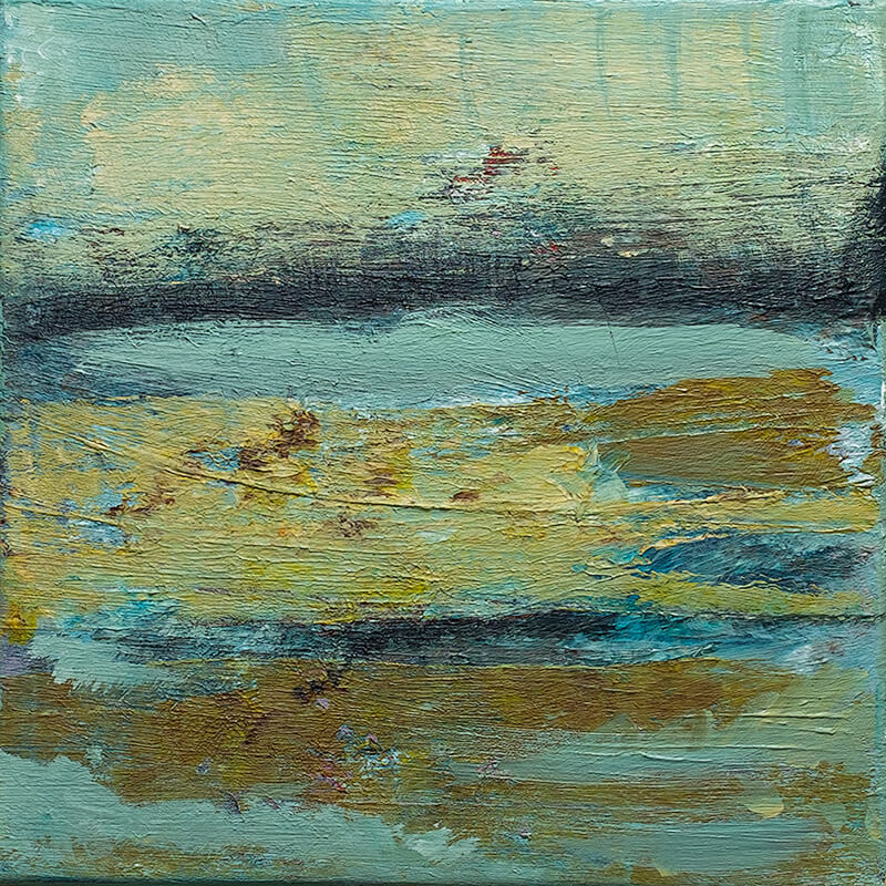 Painting - Seascape in Green and Turquoise
