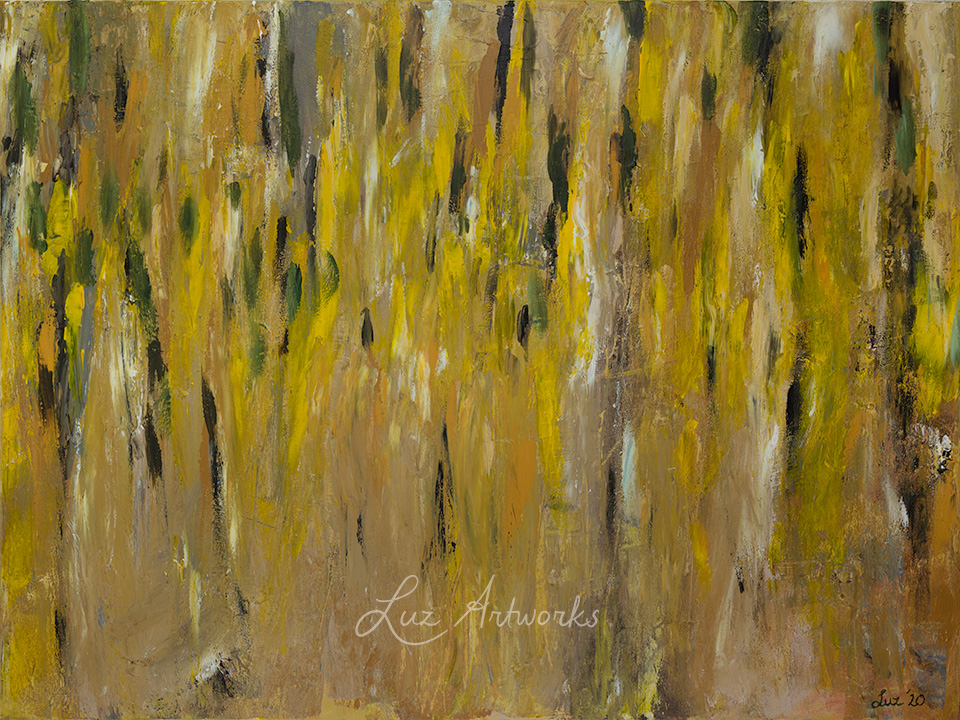 This image shows the painting Laburnum (Golden Rain) by Luz / Marloes Bloedjes
